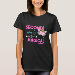 Second Grade Is Magical Unicorn 2nd Grade Teacher  T-Shirt