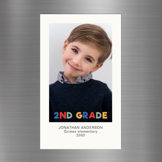 Second Grade Keepsake Photo Magnet (Creator Uploaded)