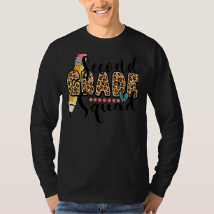 Second Grade Leopard Girls Boys Teacher Team 2nd G T-Shirt