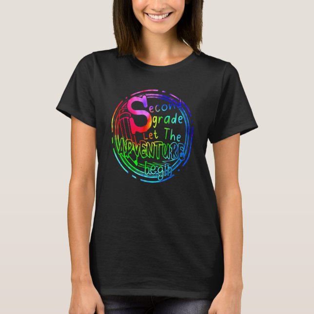 Second Grade Let The Adventure Begin 2nd Grade Tea T-Shirt (Front)