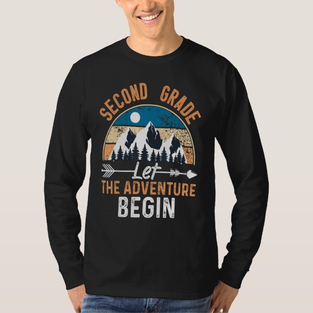Second Grade Let The Adventure Begin First Day 2nd T-Shirt (Front)