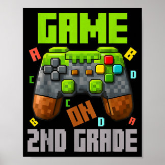 Second Grade Let's Play 2nd Grade Back To School Poster