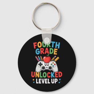 Second Grade Level Unlocked Funny Gamer Boys Ck To Key Ring