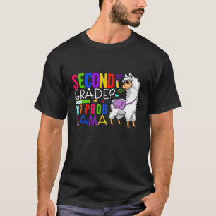 Second Grade No Prob Llama Team 2nd Grade Student T-Shirt