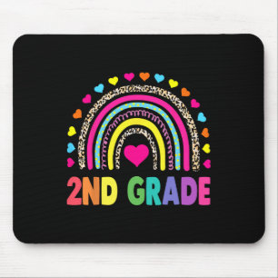 Second Grade Rainbow Girls Boys Teacher Team 2nd G Mouse Pad