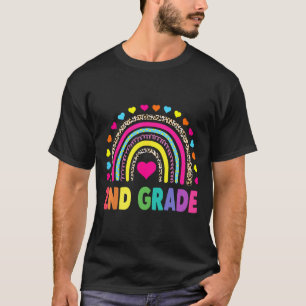 Second Grade Rainbow Girls Boys Teacher Team 2nd G T-Shirt