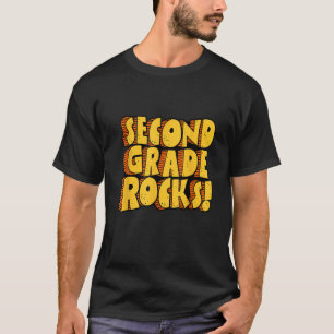 Second Grade Rocks 2nd Grade Teacher student back T-Shirt
