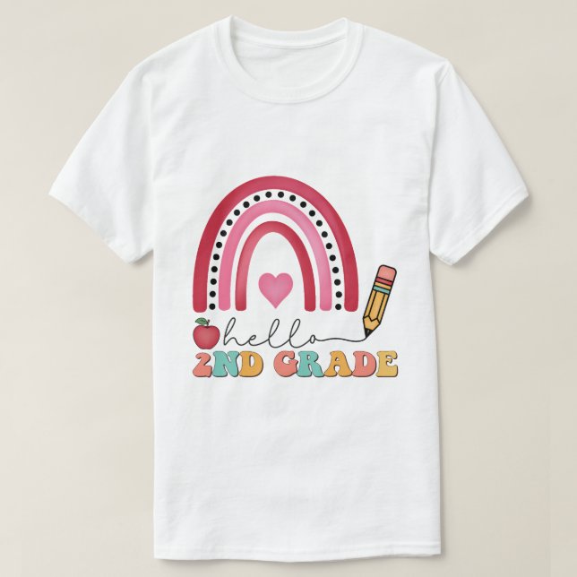 Second Grade School  T-Shirt (Design Front)
