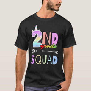 Second Grade Squad 2nd Unicorn Back To School Teac T-Shirt