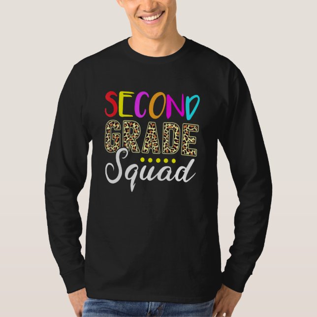 Second Grade Squad Back To School 2nd Grade Teache T-Shirt (Front)