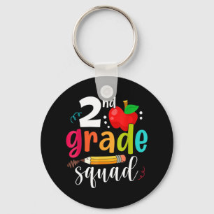 Second Grade Squad Fun Back To School 2nd Graders  Key Ring