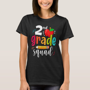 Second Grade Squad Funny Back To School 2nd Grader T-Shirt