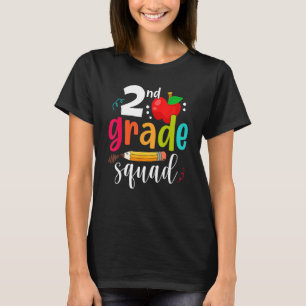 Second Grade Squad Funny Back To School 2nd Grader T-Shirt