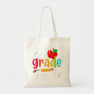 Second Grade Squad Funny Back To School 2nd Grader Tote Bag