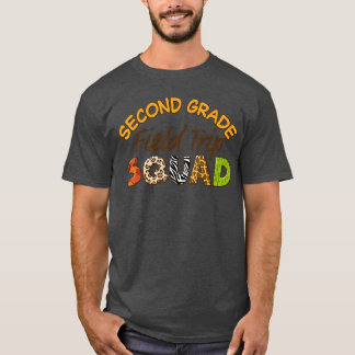 Second Grade Students School Zoo Field Trip Squad  T-Shirt