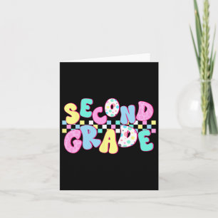 Second Grade Teacher First Day Of 2nd Grade Back T Card