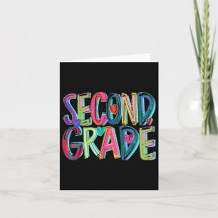 Second Grade Teacher First Day Of 2nd Grade Back T Card