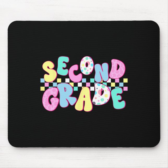 Second Grade Teacher First Day Of 2nd Grade Back T Mouse Pad (Front)