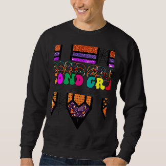 Second Grade Teacher Leopard Pencil Back To School Sweatshirt