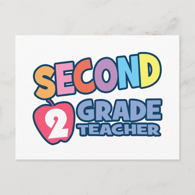 Second Grade Teacher Postcard (Front)