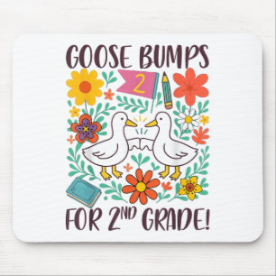 Second Grade Teacher Silly Goose Goose Bumps For 2 Mouse Pad