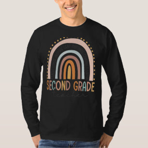Second Grade Teacher Teach Love Inspire First Day T-Shirt
