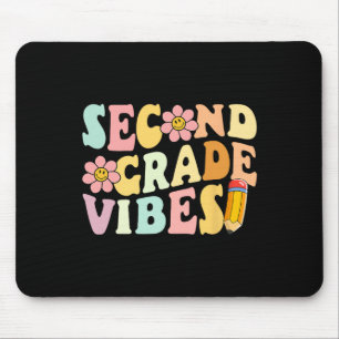 Second Grade Vibes 2nd Grade 1st Day Of School Tea Mouse Pad