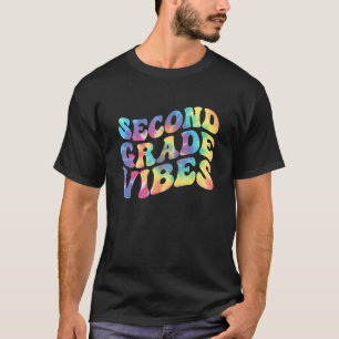 Second Grade Vibes 2nd Grade Teacher Back to Schoo T-Shirt