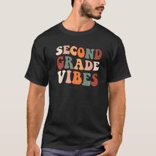 Second Grade Vibes Back To School Kids Cute Studen T-Shirt