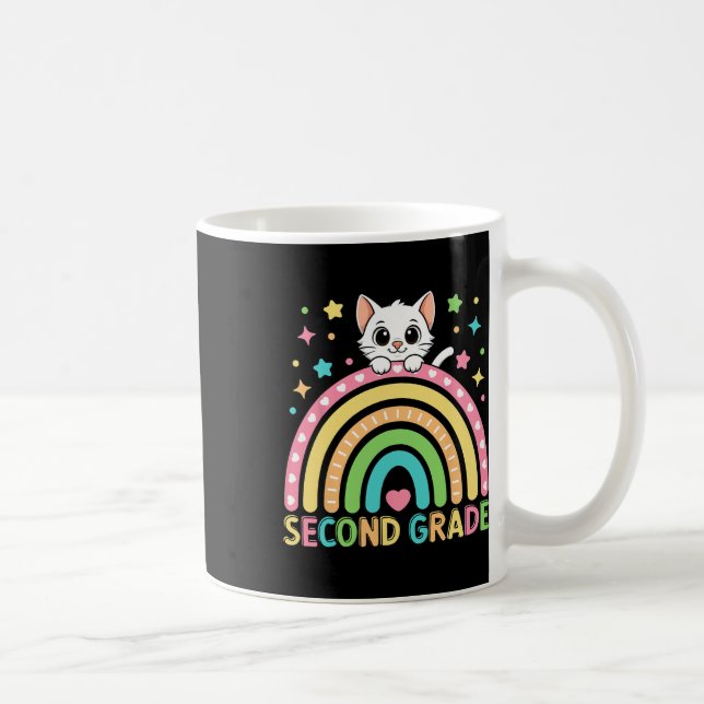 Second Grade Vibes First Day Of 2nd Grade Crew Gir Coffee Mug (Right)