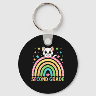 Second Grade Vibes First Day Of 2nd Grade Crew Gir Key Ring
