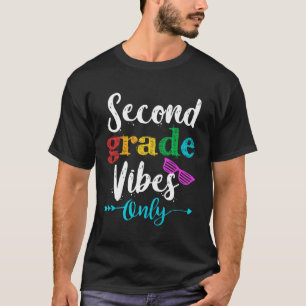 Second Grade Vibes Only School Kids Squad T-Shirt