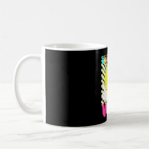 Second grade vibes retro smile face back to school coffee mug