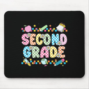 Second Grade Vibes Shirt 2nd Retro Back To School Mouse Pad