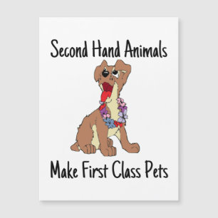 Second Hand Animals Make First Class Magnetic Card