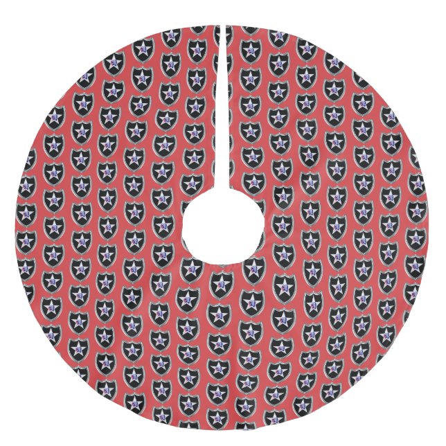 Second Infantry Division  Brushed Polyester Tree Skirt (Front)