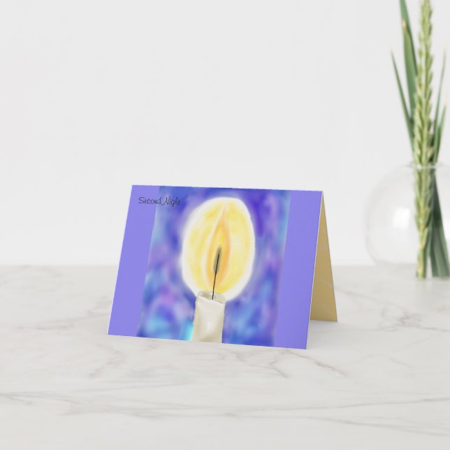 Second Night Hanukkah Card (Front)