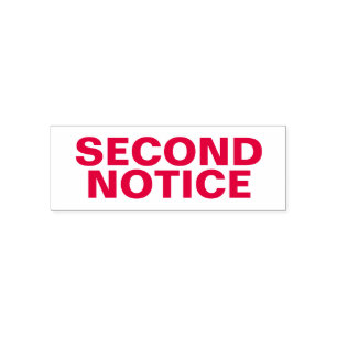 Second Notice for invoice or billing Self-inking Stamp