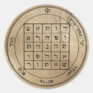 Second Pentacle of Saturn Classic Round Sticker