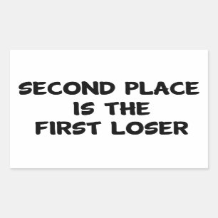 Second Place Rectangular Sticker