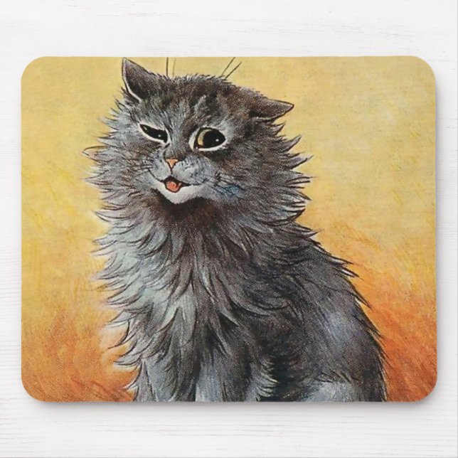 “Second Prize at the Cat Show” by Louis Wain Mouse Pad (Front)