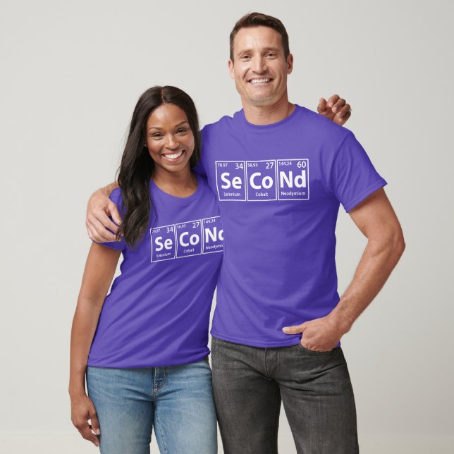 Second (Se-Co-Nd) Periodic Elements Spelling T-Shirt (Unisex)