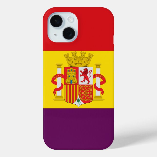 Second Spanish Republic Flag Case-Mate iPhone Case (Back)