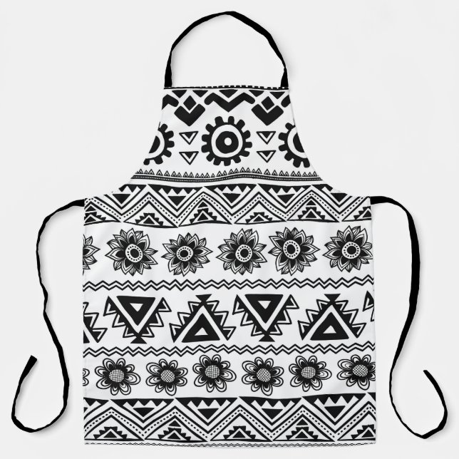 Second tribal ethnic, seamless pattern. apron (Front)