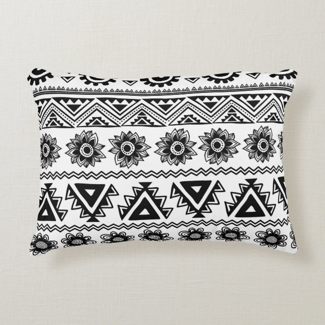 Second tribal ethnic, seamless pattern. decorative cushion (Front)