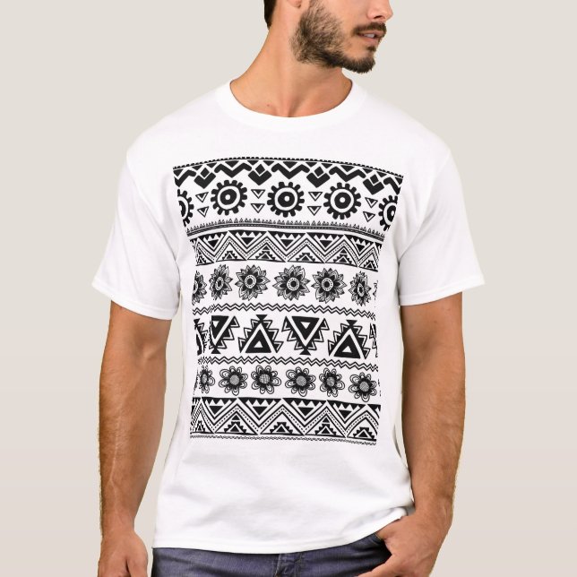 Second tribal ethnic, seamless pattern. T-Shirt (Front)