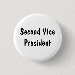 Second Vice President 3 Cm Round Badge