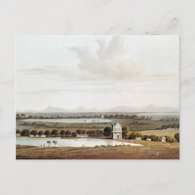 Second view looking north from the Pagoda Postcard (Front)