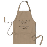 Secondhand Vegetarian - Funny BBQ / Kitchen Apron