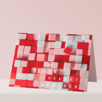 secret admirer red white blocks valentine's 2024
